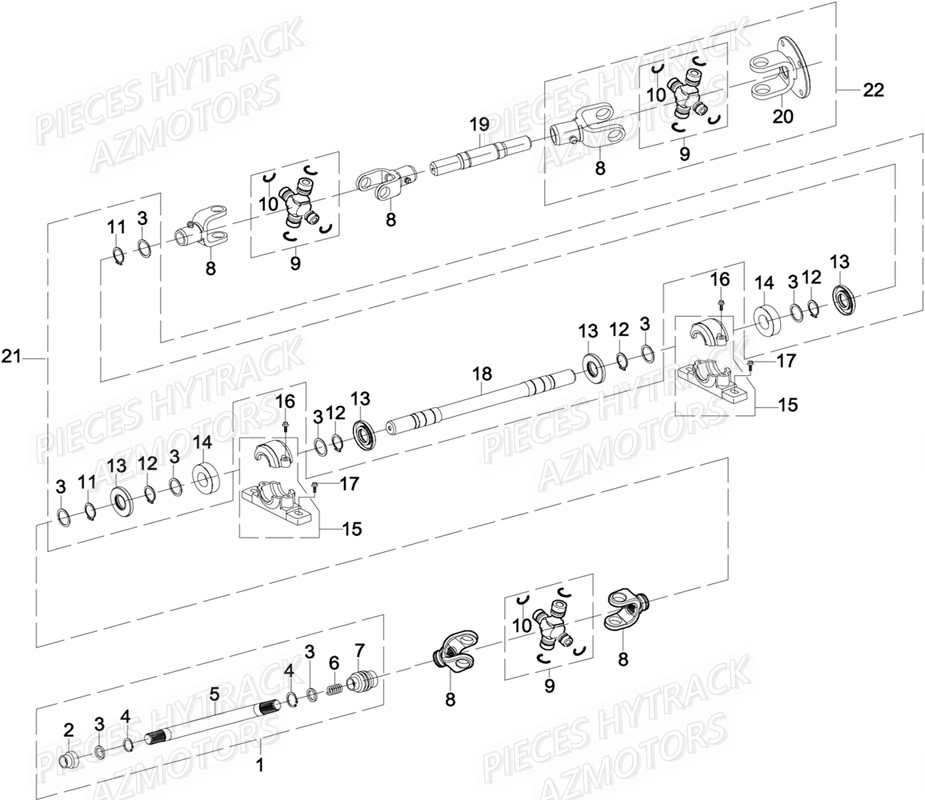 Arbres De Transmission HYTRACK Pièces JOBBER EV5 MAXX ELECTRIQUE