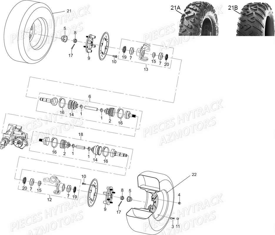 ESSIEU AVANT HYTRACK JOBBER EV5 MAXX