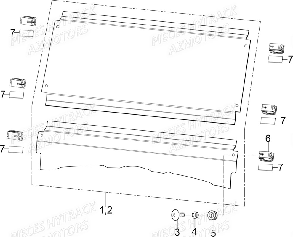 Pare Brise (option) AZMOTORS Pièces JOBBER EV5 MAXX ELECTRIQUE