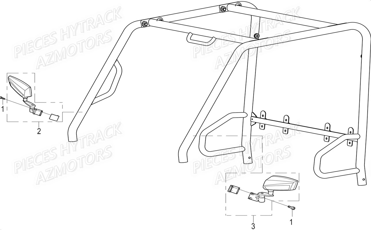 Retroviseurs HYTRACK Pièces JOBBER EV5 MAXX ELECTRIQUE