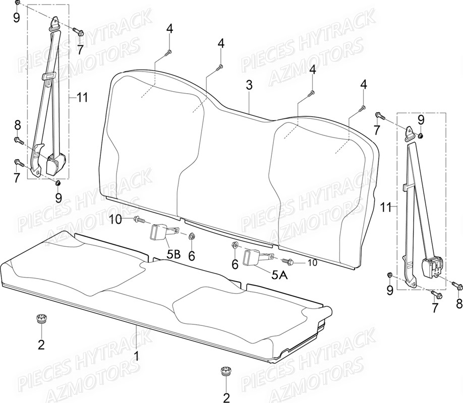 SIEGES pour JOBBER EV5 MAXX