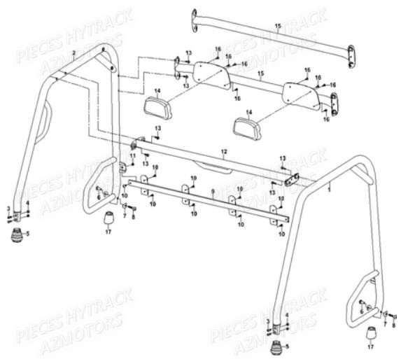Arceaux HYTRACK Pieces SSV JOBBER MAXX 750
