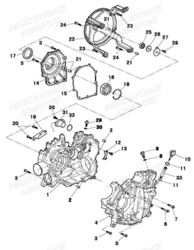 Carters Moteur HYTRACK Pieces SSV JOBBER MAXX 750