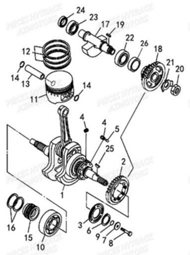 EMBIELLAGE AZMOTORS JOBBER MAXX 750