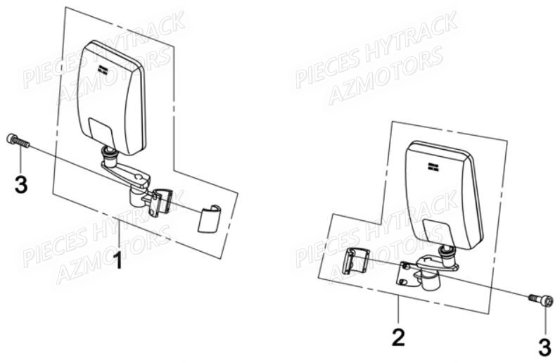 Retroviseurs HYTRACK Pieces SSV JOBBER MAXX 750