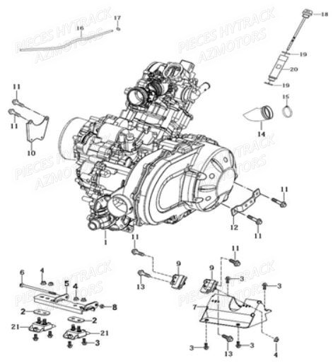 SUPPORT MOTEUR pour JOBBER MAXX 750