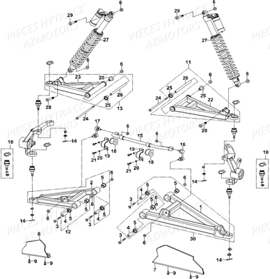 SUSPENSION AVANT pour JOBBER MAXX 750