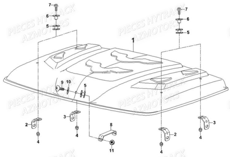 Toit HYTRACK Pieces SSV JOBBER MAXX 750