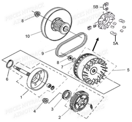 VARIATEUR AZMOTORS JOBBER MAXX 750