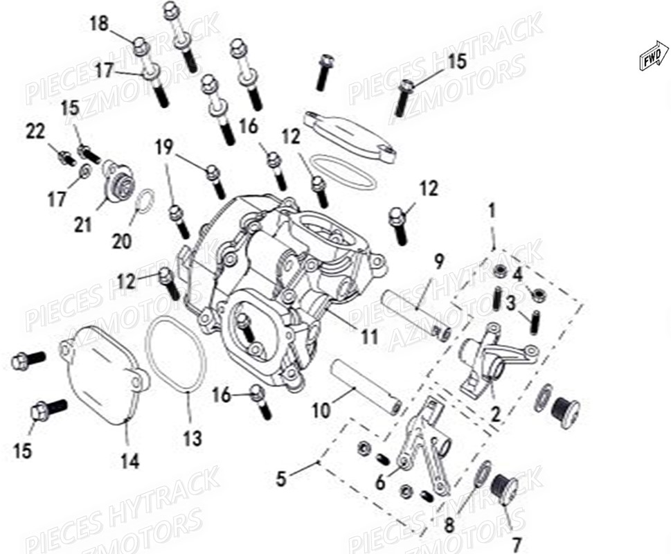 CACHE-CULBUTEURS pour JOBBER T-BOSS 500