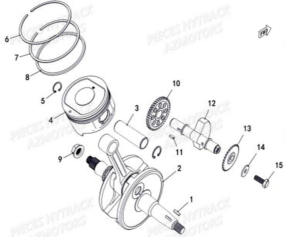 EMBIELLAGE pour JOBBER T-BOSS 500