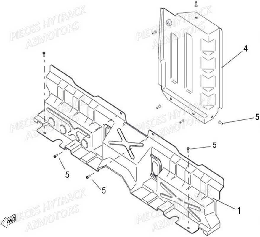 PROTECTIONS SIEGES ET RESERVOIR HYTRACK JOBBER T BOSS 500