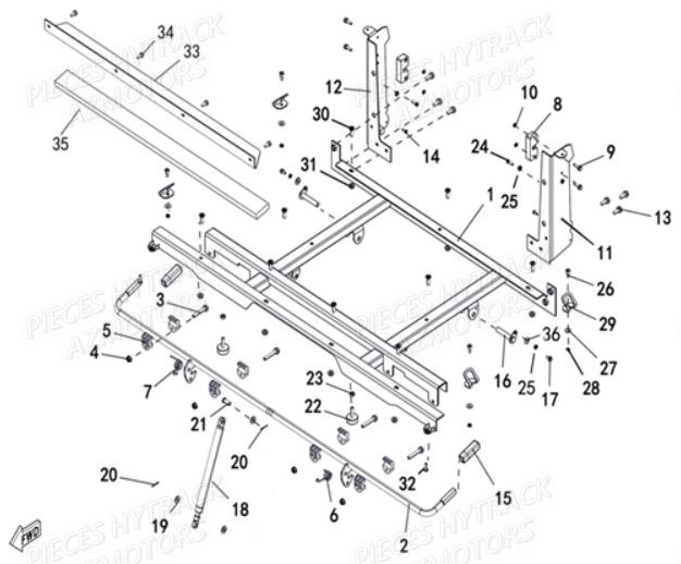ARMATURE_BENNE HYTRACK Pieces SSV JOBBER T-BOSS 550 EPS EURO 4