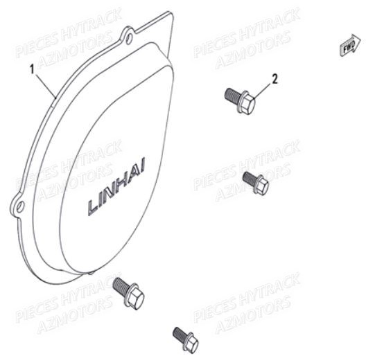 Cache Gauche HYTRACK Pieces SSV JOBBER T-BOSS 550 EPS EURO 4