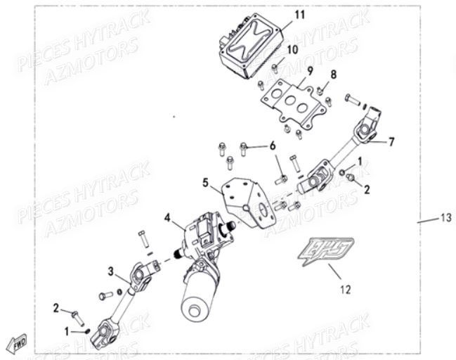Direction Assistee HYTRACK Pieces SSV JOBBER T-BOSS 550 EPS EURO 4