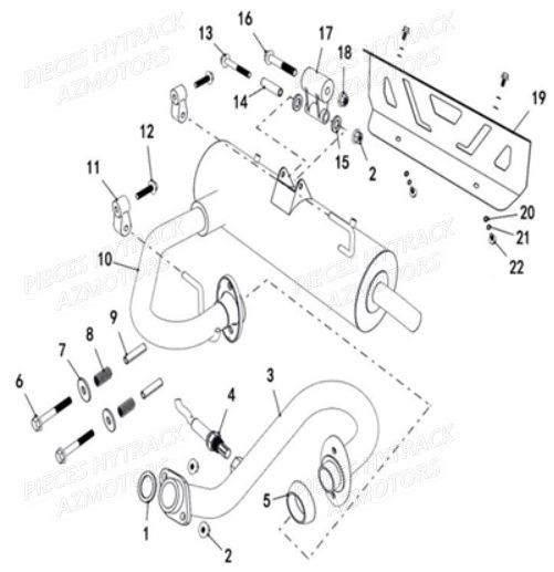 ECHAPPEMENT pour JOBBER T-BOSS 550