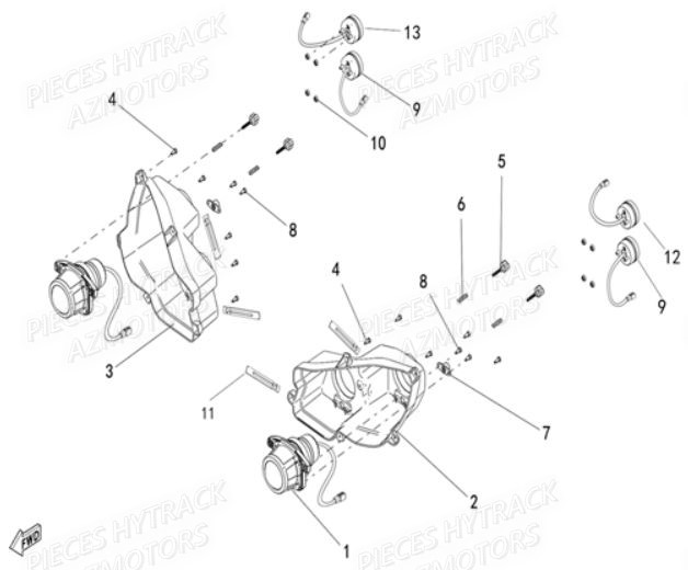 Feux HYTRACK Pieces SSV JOBBER T-BOSS 550 EPS EURO 4