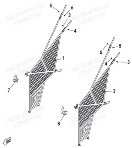 Filets De Protection HYTRACK Pieces SSV JOBBER T-BOSS 550 EPS EURO 4