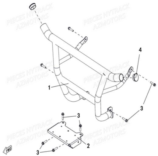 Pare Chocs HYTRACK Pieces SSV JOBBER T-BOSS 550 EPS EURO 4
