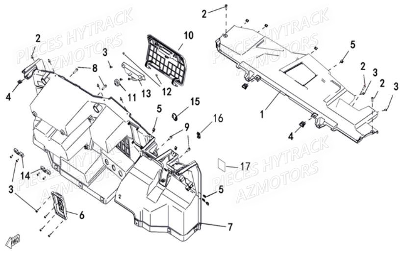 Tableau De Bord HYTRACK Pieces SSV JOBBER T-BOSS 550 EPS EURO 4
