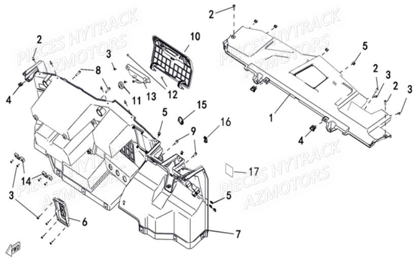 TABLEAU_DE_BORD HYTRACK Pieces SSV JOBBER T-BOSS 550 EPS EURO 4