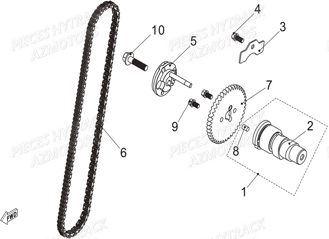 ARBRE A CAMES HYTRACK JOBBER T BOSS 570