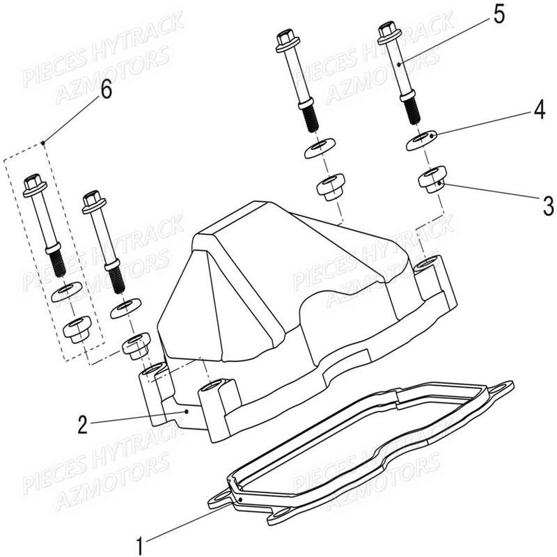 Cache Culbuteurs HYTRACK Pieces SSV JOBBER T-BOSS 570