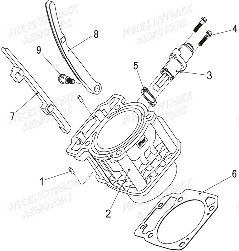 Cylindre HYTRACK Pieces SSV JOBBER T-BOSS 570