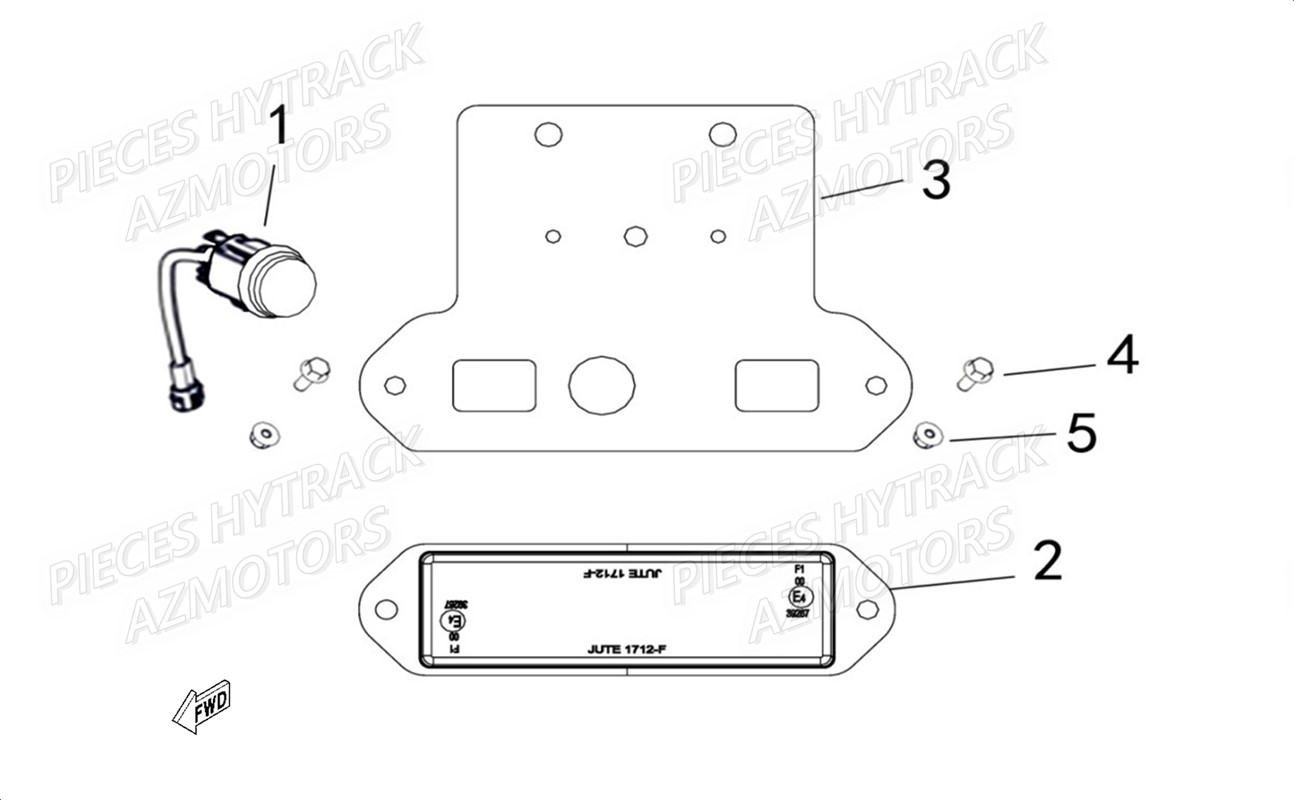 Feux Antibrouillard (option) AZMOTORS Pieces SSV JOBBER T-BOSS 570