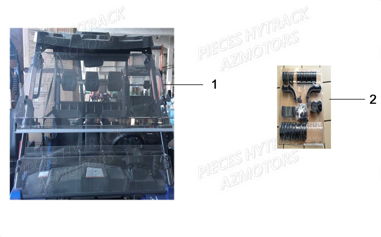 Pare Brise (option) HYTRACK Pieces SSV JOBBER T-BOSS 570