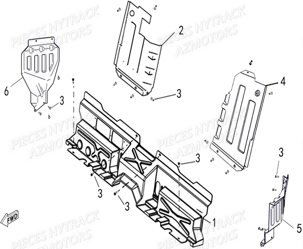 PROTECTIONS SIEGES ET RESERVOIR HYTRACK JOBBER T BOSS 570