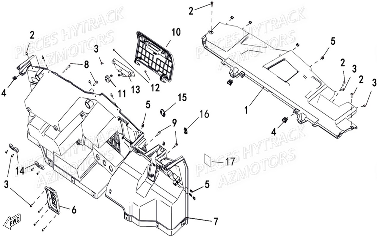 Tableau De Bord HYTRACK Pieces SSV JOBBER T-BOSS 570