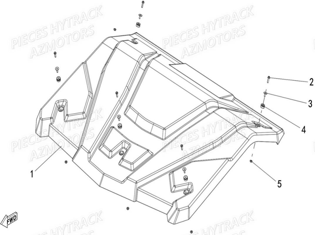 Toit (option) HYTRACK Pieces SSV JOBBER T-BOSS 570