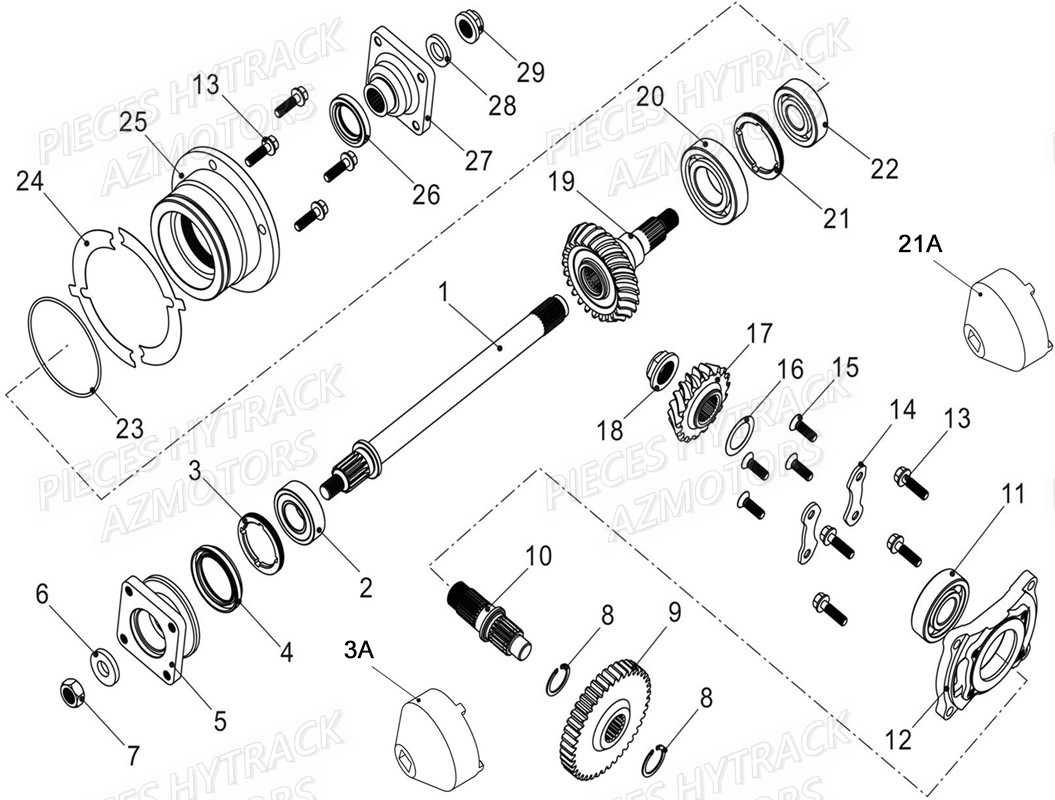 Transmission 2 HYTRACK Pieces SSV JOBBER T-BOSS 570