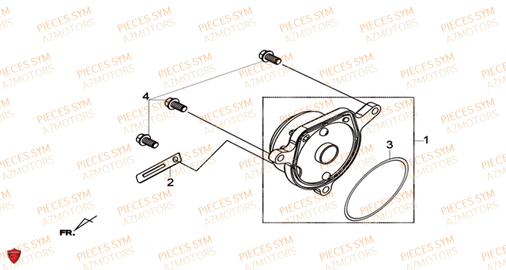 Couvercle Lateral Culasse SYM Pièces JOYMAX Z 300I ABS - LW30W1-EU (2019)