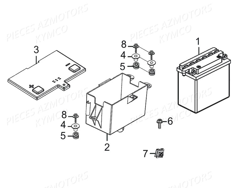 BATTERIE KYMCO K PW125