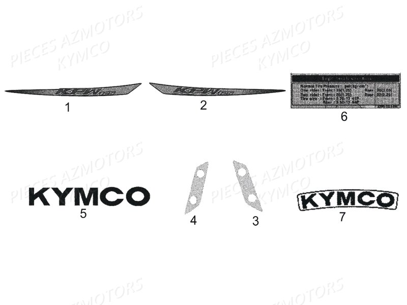 DECORS KYMCO K PW125