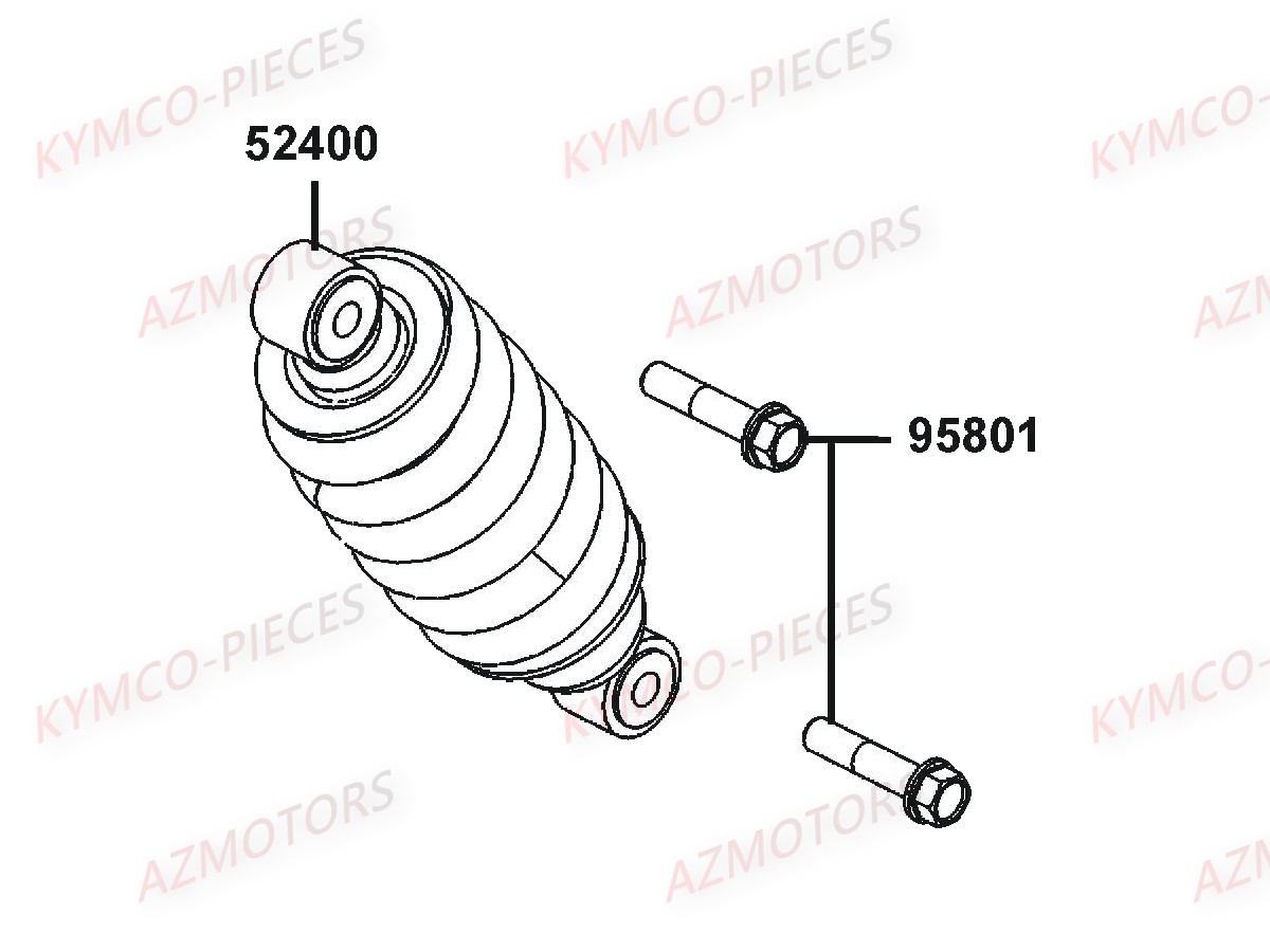 AMORTISSEURS KYMCO K PW50