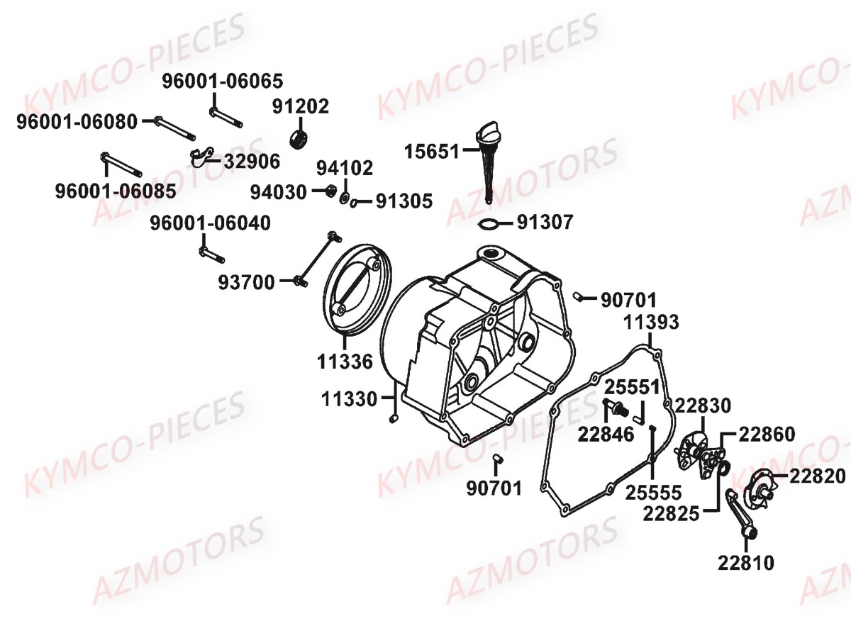 CARTER DROIT KYMCO K PW50