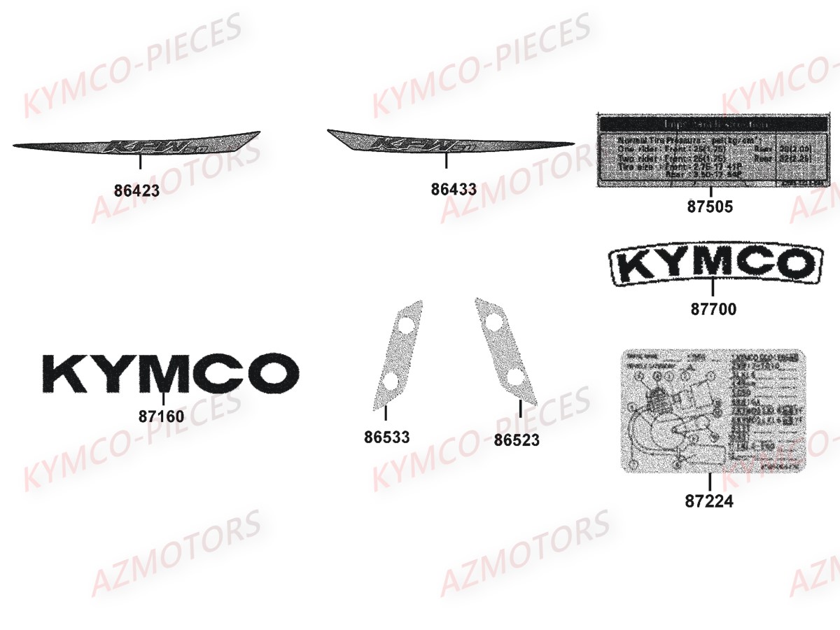 DECORS KYMCO K PW50