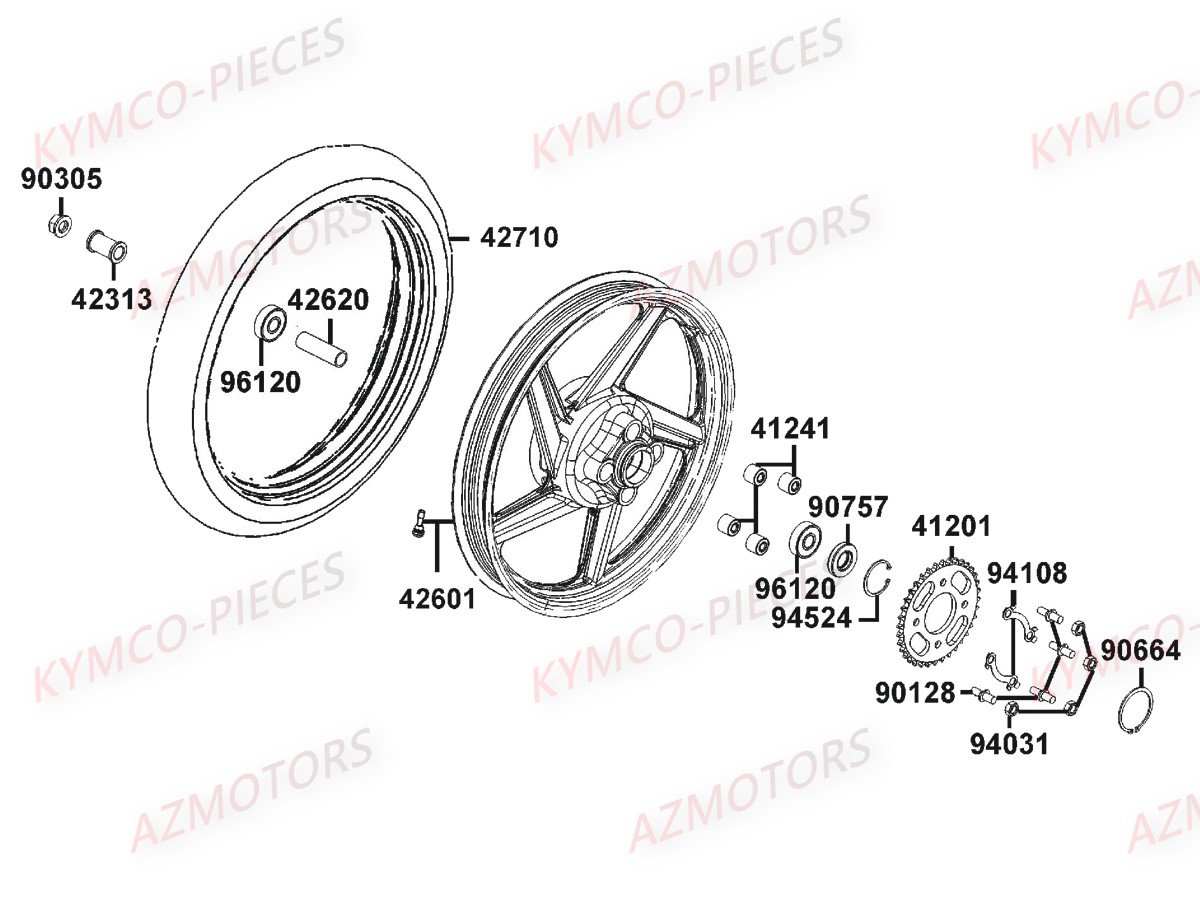 SILENBLOC DE ROUE ARRIERE