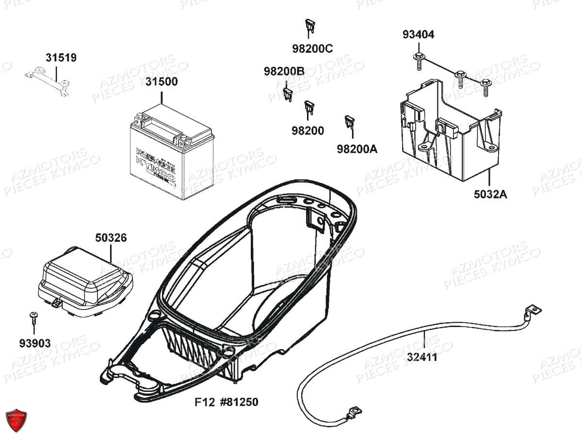 BATTERIE YTX9-BS YUASA (ORIGINE) KYMCO pour BATTERIE de K-XCT-125-III-ABS