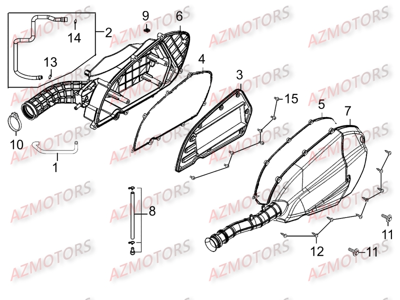 Boite A Air KYMCO Pièces K-XCT 125I 4T EURO III