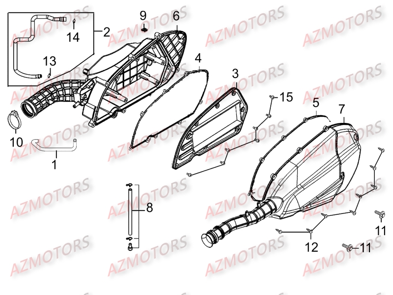 BOITE A AIR KYMCO K XCT 125 III