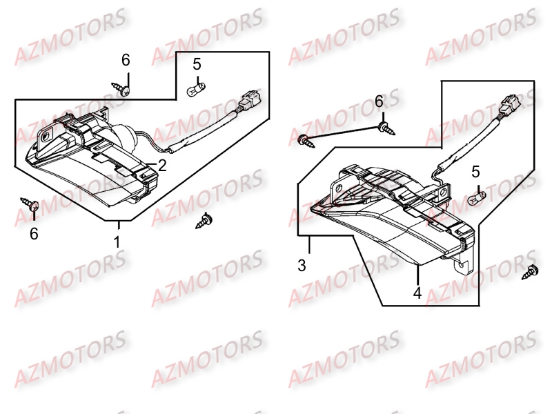 Clignotants Avants KYMCO Pièces K-XCT 125I 4T EURO III