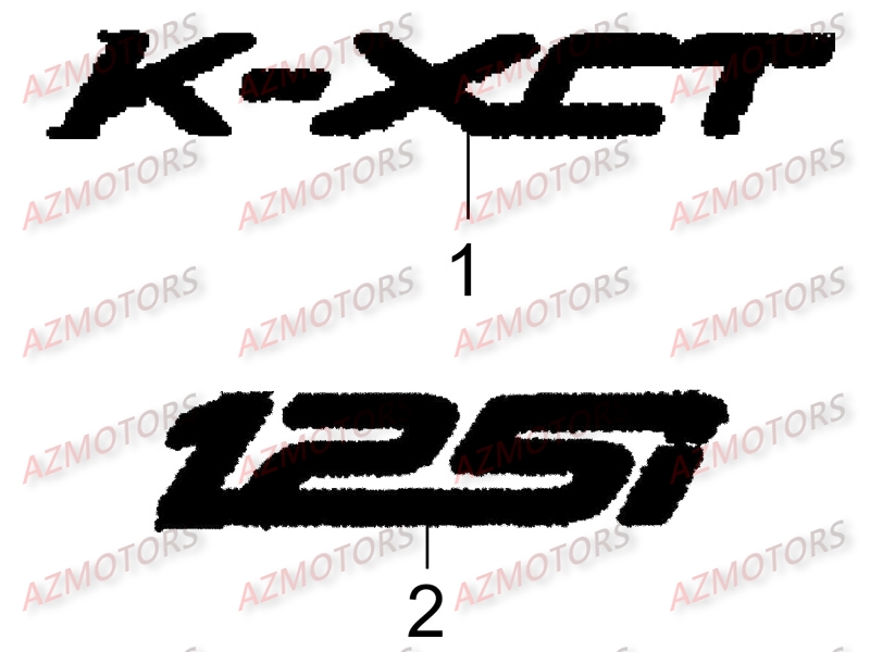 Decors KYMCO Pièces K-XCT 125I 4T EURO III