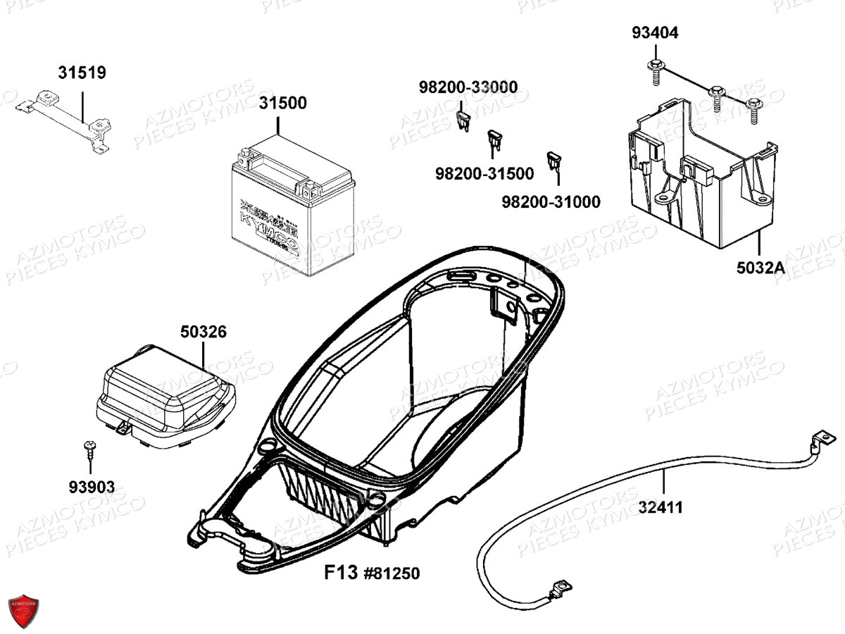 BATTERIE YTX9-BS YUASA (ORIGINE) KYMCO pour BATTERIE de K-XCT 125 4T EURO3
