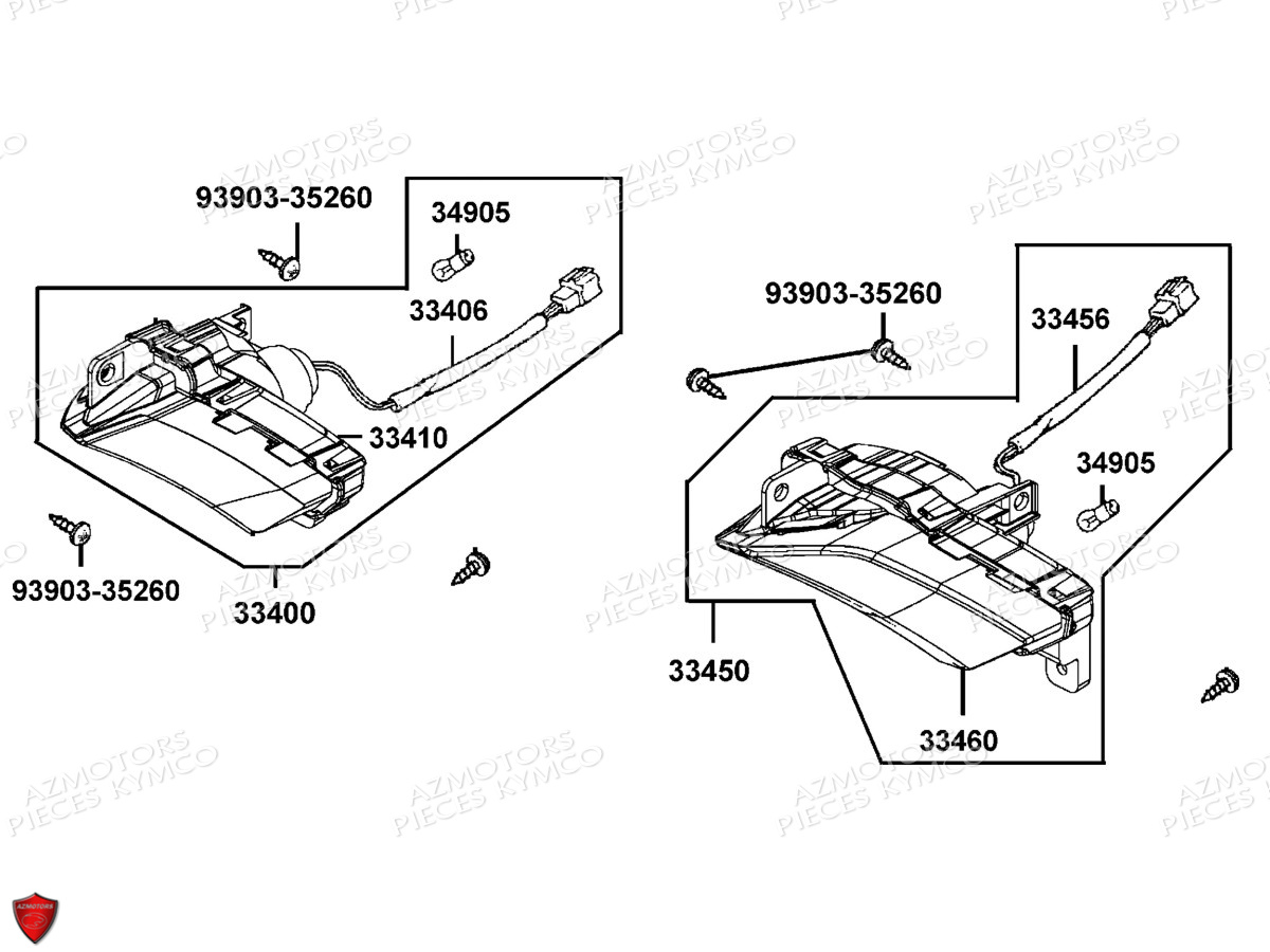 CLIGNOTANTS KYMCO K XCT 125 4T EURO3