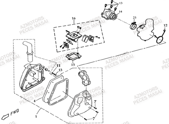 Filtre A Air MASAI Pieces Quad K50