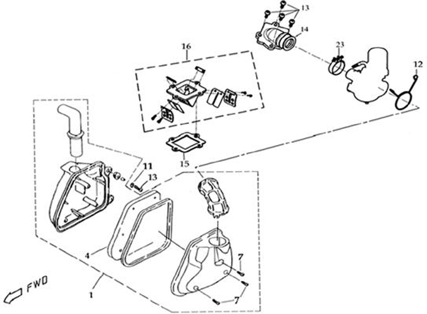 ENSEMBLE FILTRE A AIR ET PIPE D ADMISSION AZMOTORS K50S